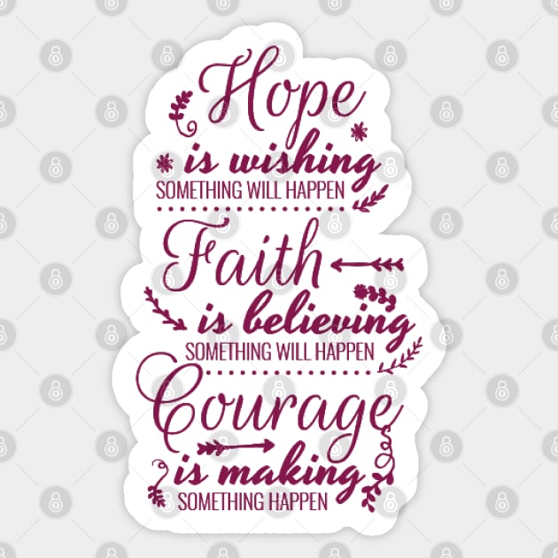 Hope is wishing Sticker by LegnaArt